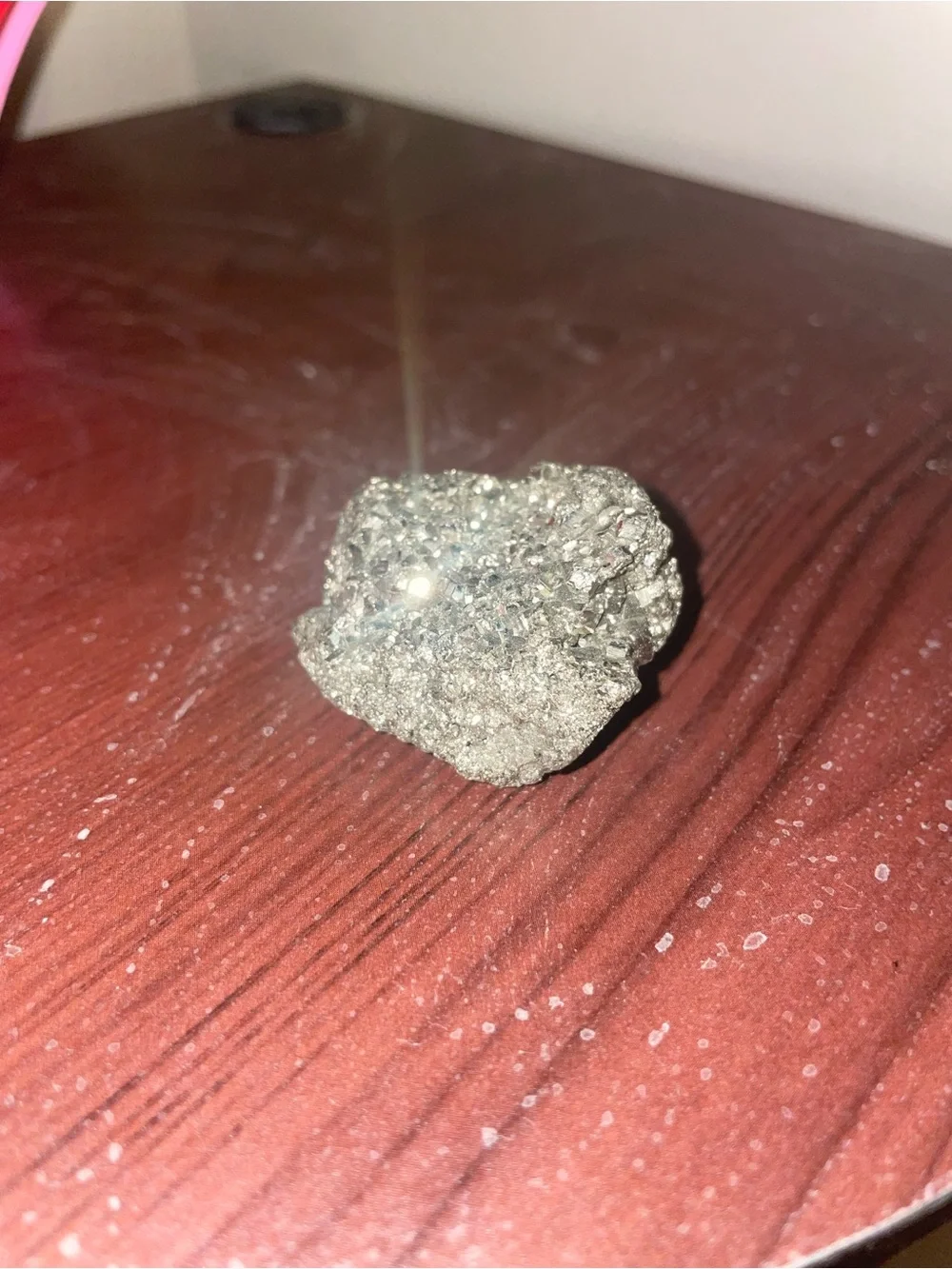 Sparkling Pyrite Cluster Decorative Stone - Silver Metallic